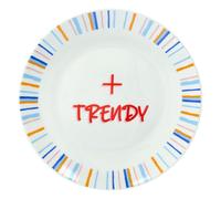 Tognana Piatto Dessert Trendy Good Vibes D 20,5 Cm New Bone China Multicolor