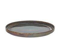 Tognana, Piatto Edge da 27 cm, Porcellana, Blu e Marrone | BLOOM BLUE AND BROWN