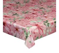 Tognana Pink Flowers, tovaglia antimacchia rettangolare cm 140 x240
