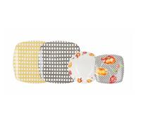 Tognana poppies, servizio 18 piatti in new bone china, qualità extra