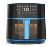 Tognana Iridea, Friggitrice ad aria 6L, doppia resistenza, display digitale, timer, 80-200°C, finestra, 1700W, Carta da Zucchero