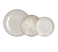 Tognana Habana, servizio piatti 18 pezzi per 6 persone, porcellana, beige