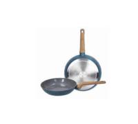 Tognana T-Care,set 2 padelle 24/28 cm, alluminio, blu