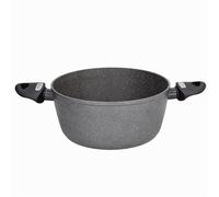 Tognana Mythos,l Casseruola 2 Manici 24 cm, Alluminio, Grigio
