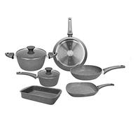 Tognana Pure Roq, batteria di pentole 8 pezzi, alluminio, adatta ad induzione