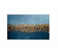 Tognana Quadro 150 x 3,5 x 90 Cm Home Decor Brush Blu Gold