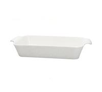 TOGNANA - Rectangular casserole dish made of white porcelain, Ornament series, Copenaghen (large)