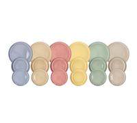 Tognana Rhapsody, Servizio piatti 18 pezzi per 6 persone, Stoneware, Multicolor