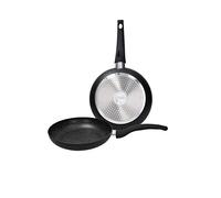 Tognana Rock in Black, Set 2 padelle 22/26 cm, alluminio, nero