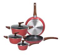 Tognana Rose Salt, batteria di pentole e padelle, 8 pezzi, alluminio, rosa