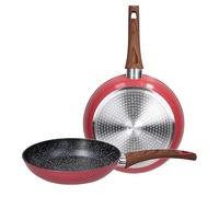 Tognana, Rose Salt, Set 2 padelle 24/28 cm, alluminio rosa