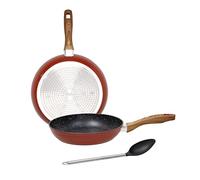 Tognana Rustic Stone Set di 3 pezzi, Padelle da 24 e 28 cm + Cucchiaio