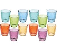 Tognana Seoul, confezione 6 bicchieri 310 cc, multicolor, vetro (Confezione da 2)