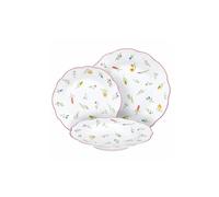 Tognana Millefiori, servizio piatti 18 pezzi per 6 persone, porcellana, bianco
