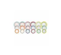 Tognana Vietri, Servizio piatti 18 pezzi per 6 persone, porcellana, multicolor