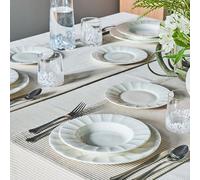 Tognana Servizio piatti 18 pezzi Queen New Bone China Bianco Andrea Fontebasso Linea Queen