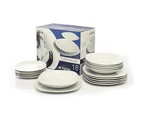 Tognana Splendor, Servizio Piatti per 6 persone, 18 Pezzi, Porcellana, Bianco