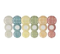 TOGNANA SET 18 PZ PIATTI CALEDONIA PORCELLANA DECORO MULTICOLOR 12 2024
