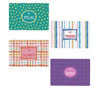 Tognana Set 4 Tovagliette Glamour Good Vibes 45 x 30 Cm Polipropilene Multicolor