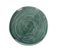 Tognana Set di 4 piatti piani in organica, diametro 27,9 cm, colore: Verde