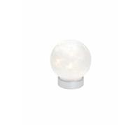 Tognana Sfera Natale con Led D 12 Cm Christmas White Vetro Bianco
