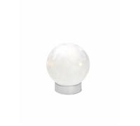 Tognana Sfera Natale con Led D 15 Cm Christmas White Vetro Bianco