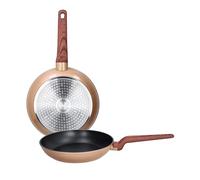 Tognana Shiny Gold, set 2 padelle 24/28 cm, alluminio, oro