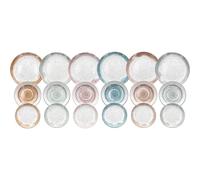 Tognana Sienna, servizio piatti per 6 persone, 18 pezzi, porcellana, multicolor