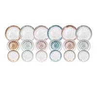 Tognana Sienna, servizio piatti per 6 persone, 18 pezzi, porcellana, multicolor