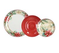 Tognana Sinfonia, Servizio piatti 18 pezzi, porcellana, rosso