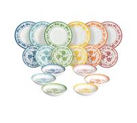 Tognana Sintra, Servizio piatti per 6 persone 18 pezzi, porcellana, multicolor