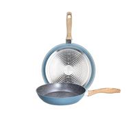 Tognana Skyline, set 2 padelle 24/28 cm, alluminio forgiato, blu