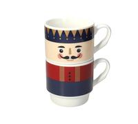 Tognana Stacking Soldatino, Confezione 2 mug cc 330, new bone china, blu