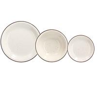 Tognana Stay, Servizio Piatti per 6 persone, 18 Pezzi, Porcellana, Beige