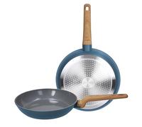 Tognana T-Care,set 2 padelle 24/28 cm, alluminio, blu