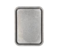 Tognana Vassoio Rettangolare in Acciaio Inox, 25 cm, Argento | Linea Tex Mex
