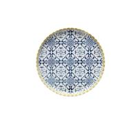 Tognana Thesis Selinute, piatto edge 21 cm, porcellana, blu, Made in Italy