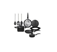 TOGNANA V979166SECO SET BATTERIA DI PENTOLE 9 PEZZI COLORE NERO