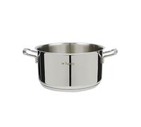 Tognana Vanitosa Casseruola da 28 cm con 2 Manici, Acciaio Inossidabile, Argento
