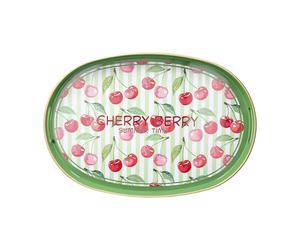 Tognana Vassoio Ovale Cherry Serving Summer Time 44 x 30 Cm Decorativo Polipropilene Verde
