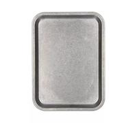 Tognana Vassoio Rettangolare in Acciaio Inox, 25 cm, Argento | Linea Tex Mex