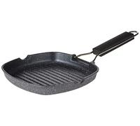 Tognana WI758BAAMNF Grill Quadra con Manico Pieghevole Mythos, Alluminio, Grigio