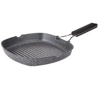 Tognana WI758BBAMNF Grill Quadra con Manico Pieghevole Mythos, Alluminio, Grigio, 0