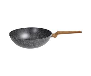 Tognana Wild Stone,Wok 1 manico 28 cm, alluminio, grigio