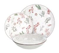 Tognana Winter Season, Servizio piatti 18 pezzi per 6 persone, Porcellana, Multicolor