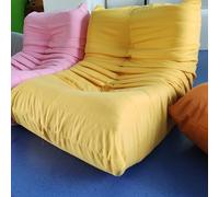 Togo Fireside Chair, High-density Sponge Corner Bean Bag Chairs, Comfy Lazy Floor Sofas, Ergonomic Design Lounge Chair, Compressible Boneless Chair for Living Room, Bedroom, Dorm, Salon, Office