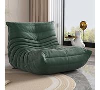 Togo Fireside Chair, High-density Sponge Corner Bean Bag Chairs, Comfy Lazy Floor Sofas, Ergonomic Design Lounge Chair, Compressible Boneless Chair for Living Room, Bedroom, Dorm, Salon, Office