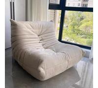 Togo Fireside Chair, High-density Sponge Corner Bean Bag Chairs, Comfy Lazy Floor Sofas, Ergonomic Design Lounge Chair, Compressible Boneless Chair for Living Room, Bedroom, Dorm, Salon, Office