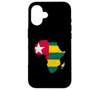 Togo Flag Africa Continent Silhouette Gift Togolese People Custodia per iPhone 16