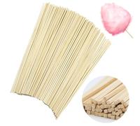 TogtherKings 100 Pezzi Bastoncini per Zucchero Filato, 300x4x4 mm Quadrati Bastoncini Legno, per Lavoretti per Macchina per lo Zucchero Filato per Modellismo DIY e Progetti d’Arte Fare
